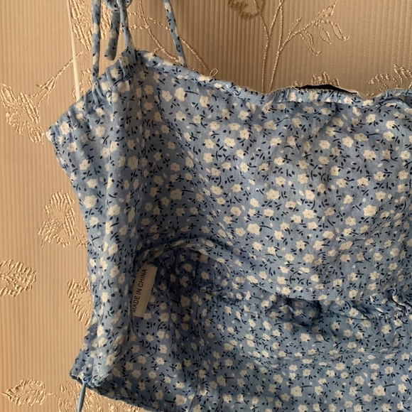 Princess Polly Blue Crop Top - Picture 11 of 15